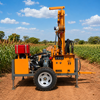 Machine de forage de puits d'eau portable haute efficacité, profondeur 300 m
