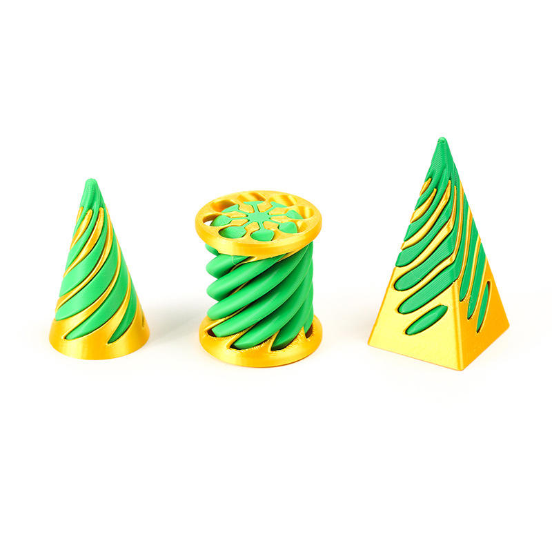 Hot-Selling Customizable 3D Printed PLA Impossible Cone Fidget Spinner Spiral Stress Relief Toy ZC Brand Boys Kids Teens