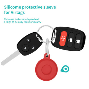 Funda protectora de silicona AirTags para Apple AirTags Tracker, 1 compartimento, estilo simple, tamaño inferior a 2 pulgadas - Product Image 5