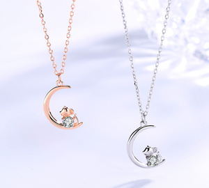 Fashion Jewelry Necklace Pendant Necklace Fine Jewelry Necklace Silver 925 Jewelry For Women Sterling Silver 925 Jewellery <b>mouse</b> - Product Image 1