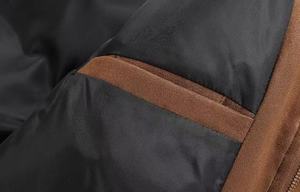 Manteau bouffant chaud épais d'hiver avec logo personnalisé OEM Veste en coton et daim à fermeture éclair pour hommes Veste en duvet pour hommes - Product Image 6