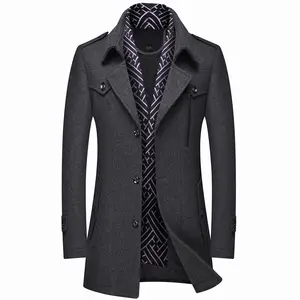 Men's Autumn 2023 Thin Senior Coat Business Casual Wool Men's Jacket