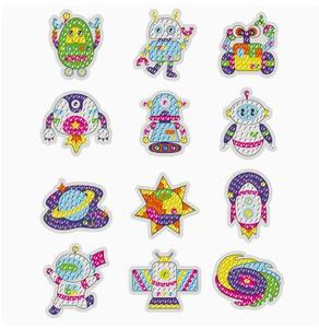Autocollants décoratifs 5D robot DIY style dessin animé pour enfants, autocollants pour réfrigérateur - Product Image 2
