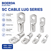 Terminal de sertissage électrique Spade SC 2,5 mm 4 broches pour câble de recharge et tableau de distribution