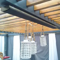 Outdoor Patio Tuin Aluminium Verwarming Panel Elektrische Plafond Of Wandmontage Strip Infrarood Verwarming