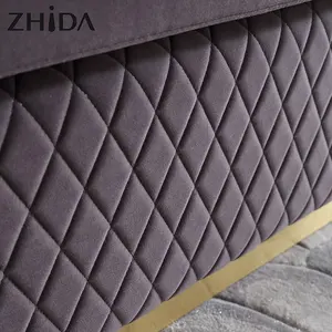 Zhida foshan mobili per la casa personalizzati design italiano di lusso in metallo dorato gamba divano divani villa soggiorno divano set mobili