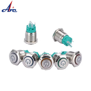 ABILKEEN 19MM Impermeable IP65 Interruptor de botón de acero inoxidable Enganche momentáneo Poder Iluminar Led Interruptor de botón pulsador de cabeza alta - Product Image 6
