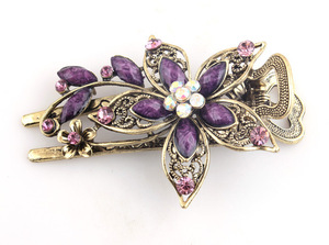 2312 Professional <strong>Wholesale</strong> Foreign Trade Hairpin Petal Hair Card <strong>Taobao</strong> Entity Ancient Color Source Website Hot Sales - Product Image 2