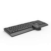 Clavier de jeu sans fil Sunrose T82 2.4G Combo-104 touches pleine grandeur ergonomique étanche ultra fin 1000 DPI Plug-and-Play