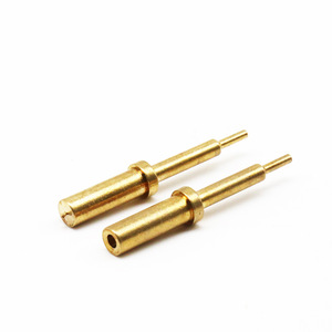 หมุดเชื่อมต่อทองเหลืองกลึงขึ้นรูป Rongda T202532 ชิ้นส่วนเครื่องกลึง CNC สำหรับข้อต่อเพลา - Product Image 3