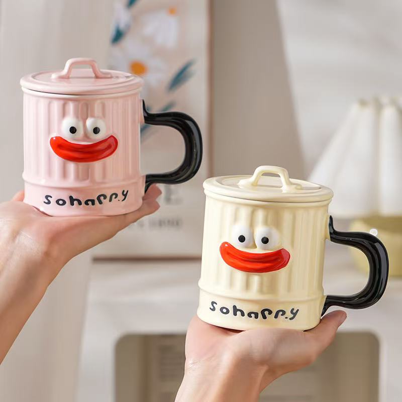 M Creative Design Cute Funny Ugly Cute Big Mouth Ceramic Mug with Lid Home  Office Drinking Cup, Milk Coffee Cup Ceramic Mug| Alibaba.com