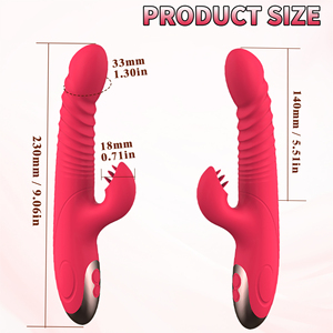 Jouets sexuels, vibrateur rouge pour la Saint-Valentin, vibromasseur G-spot pour la masturbation féminine avec recharge <span class=keywords><strong>USB</strong></span>, boîte de jouets pour adultes, femme - Product Image 4