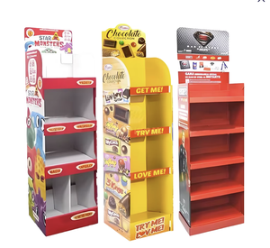 소형 PVC 폼보드 바닥 디스플레이 스탠드 CE 인증 (음료, 커피 원두, 초콜릿, 슈퍼마켓용) - Product Image 1