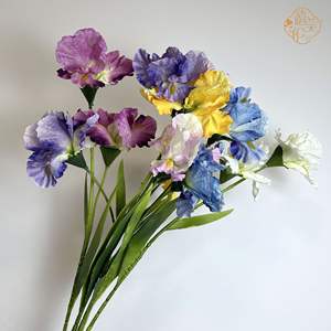 Faux soie <span class=keywords><strong>Iris</strong></span> tiges <span class=keywords><strong>Iris</strong></span> Fleur Soie <span class=keywords><strong>Iris</strong></span> Artificielle Faux Fleur pour Mariage Décor Maison Bunga Arrangements De Fleurs - Product Image 3