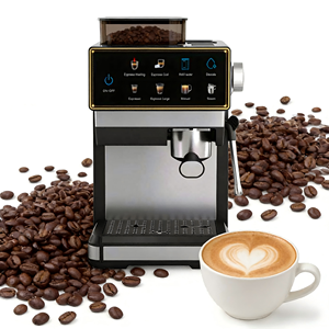<span class=keywords><strong>Cafetera</strong></span> Profesional Inteligente de 20 Bares con Sistema de Molienda Integrado, Máquina Automática de Espresso, Espumador de <span class=keywords><strong>Leche</strong></span>, para Uso Doméstico, Hoteles y Restaurantes - Product Image 1