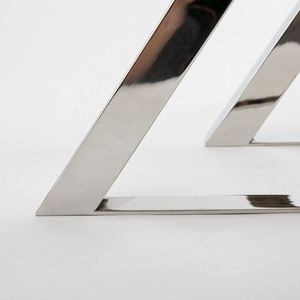 Wholesale Modern X Shape Stainless Steel Brushed Polished Furniture Square <b>Table</b> <b>Legs</b> for Office & Dining <b>Tables</b> - Product Image 6