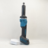 Amoladora Recta Inalámbrica Makit sin Escobillas de 18V con Batería, Abrazadera de 3-8mm y Disco de 38mm para Moldeado Automotriz, Metal y Eliminación de Óxido de Precisión