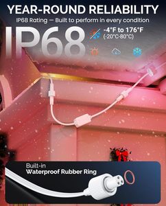 โมดูลไดรเวอร์เพิ่มสัญญาณเฉพาะสำหรับไฟภายนอกอาคารแบบถาวร Govee Pro H706A, H706B/C หม้อแปลงไฟฟ้ารองรับระยะสูงสุด 200 ฟุต - Product Image 6