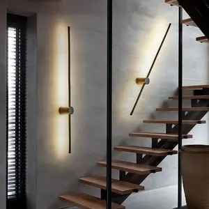 Nordic LED Wall Strip Light interior led wall sconce light for bedroom hotel JY7207