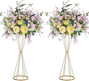 Centros <span class=keywords><strong>de</strong></span> Mesa Florales para Bodas, Soporte Geométrico <span class=keywords><strong>de</strong></span> Metal para Centros <span class=keywords><strong>de</strong></span> Mesa Florales para Eventos, Fiestas, Cumpleaños - Product Image 1
