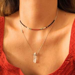 Collar de cuentas de semillas hecho a mano, alegría hecha a mano - Product Image 1
