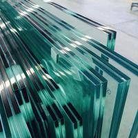 Usine chinoise de sécurité PVB SGP EVA Double Triple panneaux de verre feuilleté prix par mètre carré pour passerelle de sol