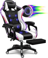 Grande-Bretagne meilleure nouvelle chaise de jeu populaire chaise de jeu RVB avec haut-parleur en option LED RGB musique Silla soutien lombaire chaise de jeu