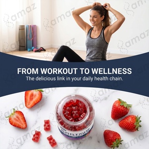 Gummies protéinés Amaz, complément protéiné riche en vitamines, gummies à mâcher <span class=keywords><strong>pour</strong></span> la récupération musculaire, le soutien énergétique et la santé. - Product Image 5
