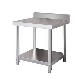 Stainless Steel Workbench With Lower Shelf Polished Finish Corrosion Resistance For Food Preparation Areas - Product Image 2