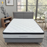 Matelas King Size Matelas à ressorts pour hôtel de luxe Matelas double de couchage à ressorts ensachés compressé Queen Roll up Euro Top