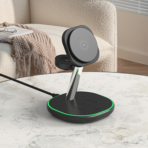 Vente chaude Qi2.0 OEM 3-en-1 <span class=keywords><strong>chargeur</strong></span> sans fil magnétique support <span class=keywords><strong>Portable</strong></span> 15W <span class=keywords><strong>chargeur</strong></span> sans fil rapide pour <span class=keywords><strong>iPhone</strong></span> iwatch - Product Image 3