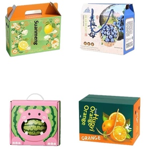 Cajas de Regalo para Frutas con Logotipo Impreso Personalizado, Empaque Corrugado al por Mayor con Asa para Especialidades Locales - Product Image 2