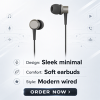 Earphone In-Ear Berkabel 3.5Mm Driver Dinamis Kabel 1.2M Headphone TPE Paduan Aluminium Kompatibel dengan Ponsel Android
