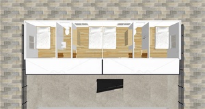 Maison modulaire pre-chic, abri de construction, <span class=keywords><strong>appartement</strong></span> pour étudiants, boîtes extensibles - Product Image 2
