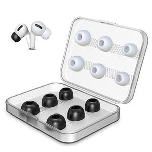 NEW BEE 6 paires d'embouts d'oreille en silicone à mémoire de forme en mousse S M L pour <span class=keywords><strong>AirPods</strong></span> <span class=keywords><strong>Pro</strong></span> - Product Image 1