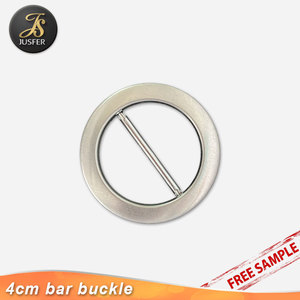 1.5 inç yuvarlak şekil metal boş kemer toka kendinden kapak toka - Product Image 4
