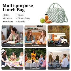 Nueva Bolsa Térmica Plegable de Corduroy para Almuerzo, 12L, Reutilizable, Mantiene la Temperatura Fría, a Prueba de Fugas, con Correa para el Hombro, Ligera - Product Image 6