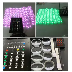 Pulseira de LED LED com brilho DMX com controle remoto e som ativado para festas e bar