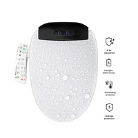 Abattant de toilette intelligent avec lumière nocturne automatique, bidet électrique avec panneau et écran LED, fabricant d'origine