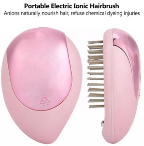 Peigne à cheveux vibrant magnétique électrique, peigne à cheveux ionique portable, antistatique, lissage des cheveux, peigne vibrant lissant - Product Image 3