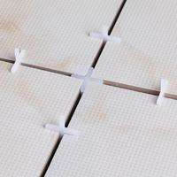 Produit phare : Système de nivellement pour carreaux, entretoises de 3,0 mm d'épaisseur, emballage en carton bleu, longueur 21 mm, version améliorée et épaissie, différentes tailles