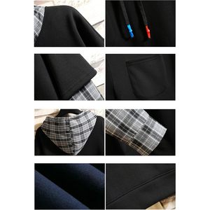 <b>Mens</b> Casual <b>Pullover</b> Hoodie Unisex Long Sleeve Pocket Hooded Sweatshirt Breathable French Terry Top - Product Image 5