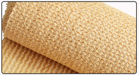 Jaring Peneduh Anti Debu Warna Beige 350GSM Tahan Aus Ukuran Kustom Jaring Peneduh HDPE Cocok untuk Penggunaan Luar Ruangan dan Rumah Kaca