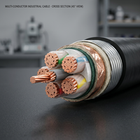 Cable de Alimentación de Cobre Aislado con XLPE Premium y Revestimiento de PVC para Distribución de Energía y Aplicaciones Industriales