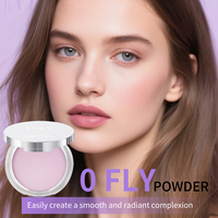 Poudre fixante pressée translucide végane à base de minéraux, contrôle du sébum, longue tenue, résistante à l'eau et à la transpiration, fini mat, parfum lavande, marque privée