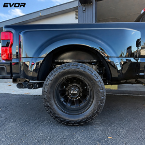 ล้อแม็กซ์ EVOR สีดำซาติน ขนาด 8x6.5 8x180 8x200 8x210 10x225 สำหรับรถบรรทุก ขนาด 20-30 นิ้ว สำหรับ Ford Chevrolet GMC RAM ล้อฟอร์จ - Product Image 1