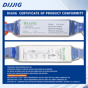 ชุดสายรัดนิรภัยแบบเต็มตัวสำหรับงานที่สูง พร้อมสายรัดแบบตะขอคู่ โครงสร้างความสูง เหมาะสำหรับงานที่สูง ได้รับการรับรองมาตรฐานระดับมืออาชีพ - Product Image 6