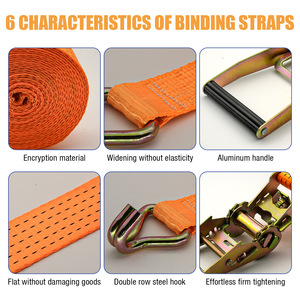 <span class=keywords><strong>Sangle</strong></span> d'arrimage robuste de 50 mm (2 pouces) avec boucle à <span class=keywords><strong>cliquet</strong></span>, capacité 5000 kg, longueur 12 m - Product Image 5