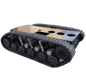 <strong>Rubber</strong> <strong>Track</strong> Chassis/undercarriage <strong>Robot</strong> with 100-200kg Carry Capacity - Product Image 1