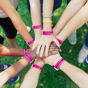 Tyvek-Impresora de billetes impermeable, pulseras de papel para eventos, pulseras con logotipo personalizado, pulseras desechables - Product Image 6